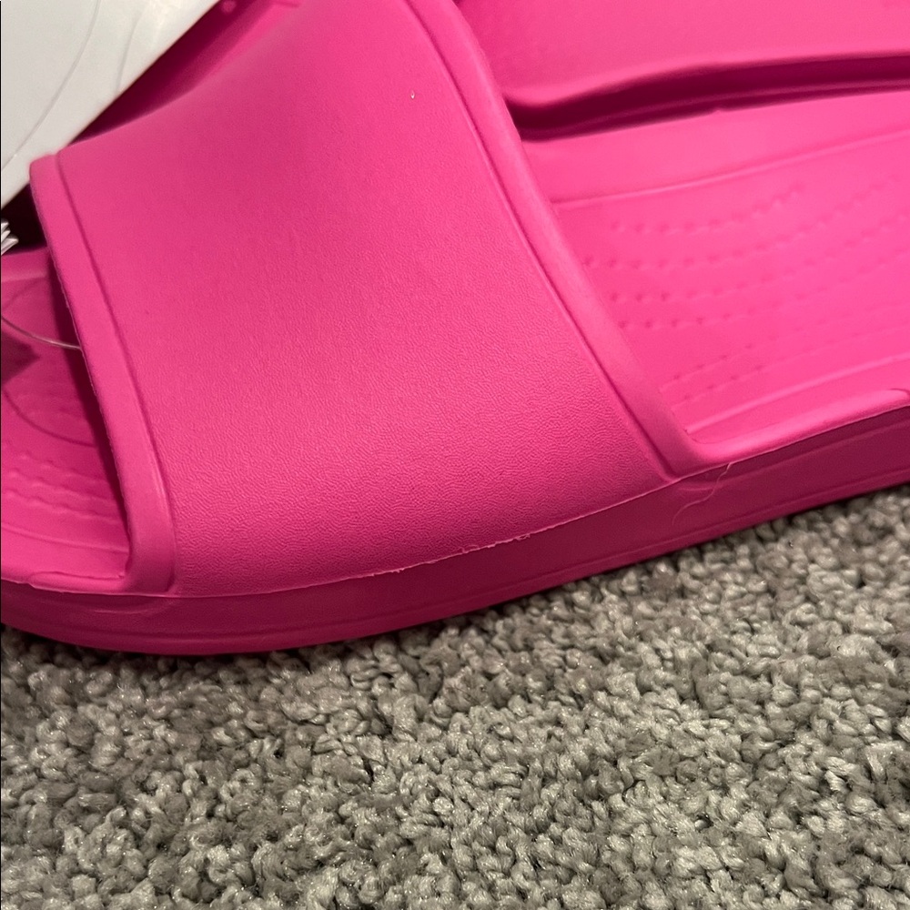 CROCS Kandee Slide- Pink Women's Sandals size 7 - Picture 8 of 15